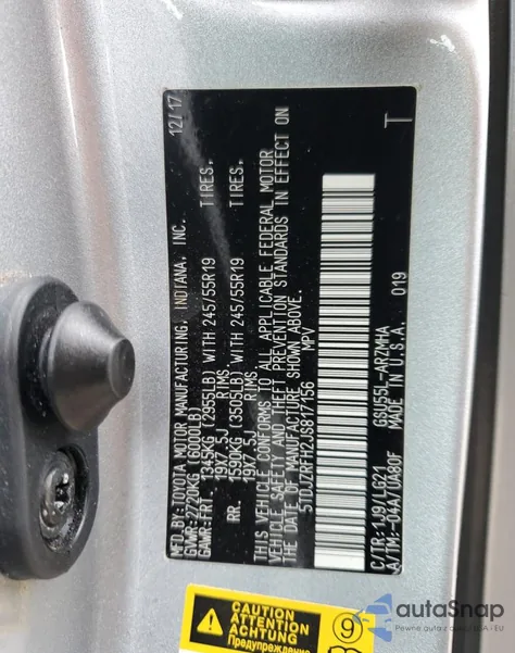 2018 Toyota Highlander Se z USA, uszkodzony, nr VIN 5TDJZRFH2JS817156